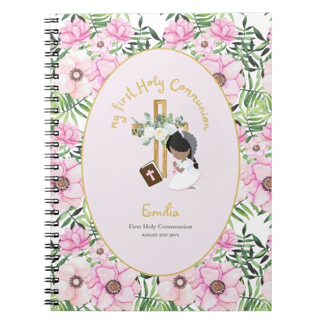 Personalised Girls Prayer Journal or Bible Study  (Front)