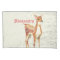 Personalised Girl's Room Deer Wood Texture