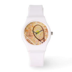 Personalised Girl's Tennis Love Watch