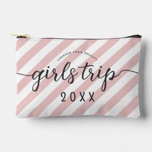 Personalised Girls Trip Cheaper Than Therapy Accessory Pouch