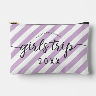 Personalised Girls Trip Cheaper Than Therapy Accessory Pouch