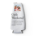 Personalised Girls Weekend Definition Photo
