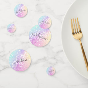 Personalised Girly Glam Holographic Glitter Confetti