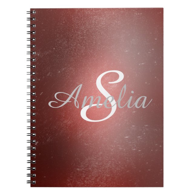 Personalised Girly Glitter Sparkles Name Notebook (Front)