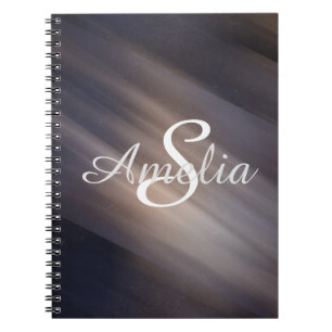 Personalised Girly Glitter Sparkles Name Notebook