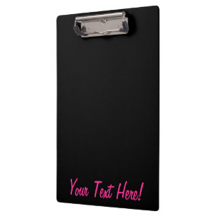 Personalised Girly Hot Pink Colour Customise This! Clipboard