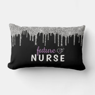 Personalised Glam Nurse Lumbar Pillow