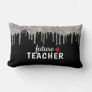 Personalised Glam Teacher Lumbar Cushion