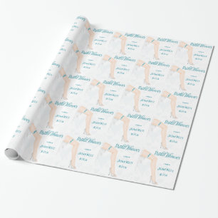 Personalised Glamour Bride Wedding Shower Wrap Wrapping Paper