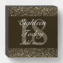 Personalised glamourous birthday wall art box