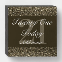 Personalised glamourous birthday wall art box