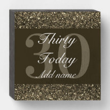 Personalised glamourous birthday wall art box