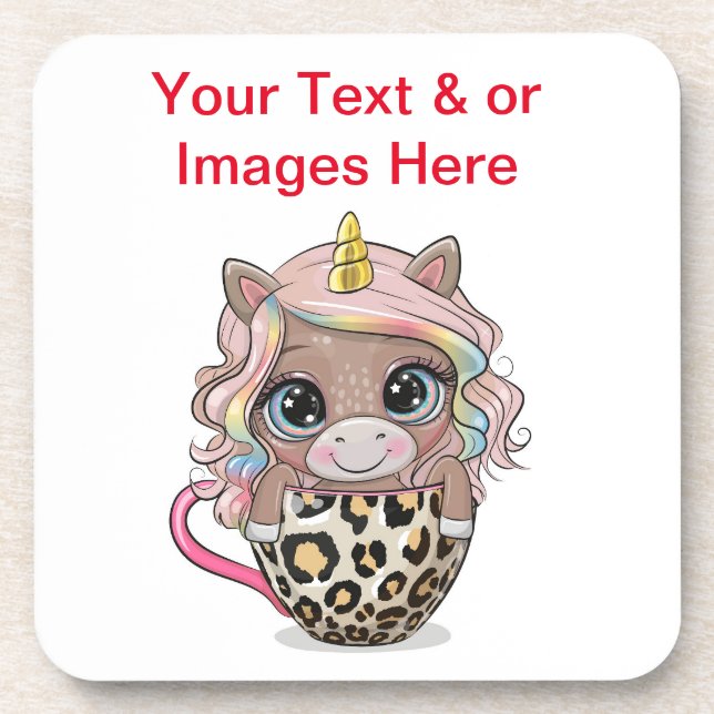 Personalised Glass Coasters - Drink Coasters Six  (Front)