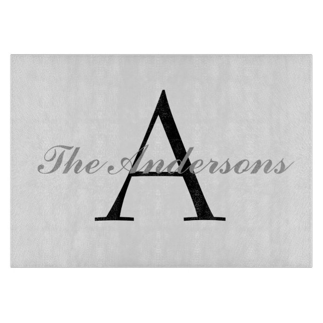 Personalised Glass Cutting Board (Front)