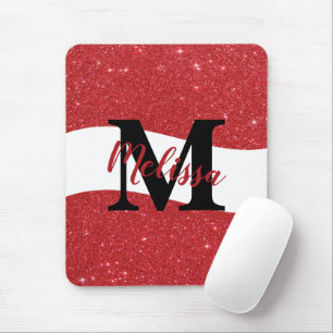 Personalised glitter mouse pad