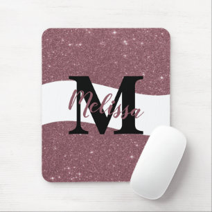 Personalised glitter mouse pad