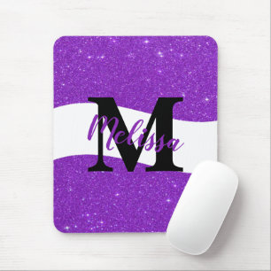 Personalised glitter mouse pad