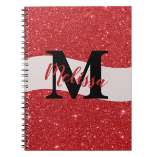 Personalised glitter notebook