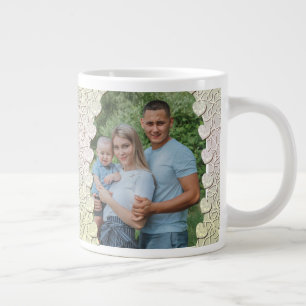 Personalised Glitter Photo Mug Wrap Design