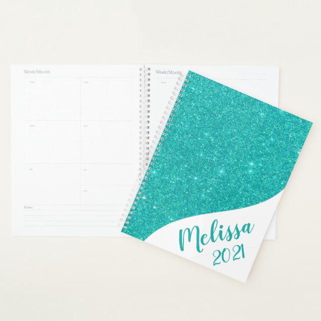 Personalised glitter planner (Display)