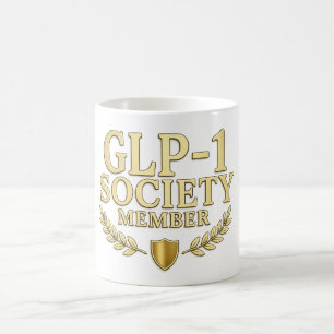 Personalised GLP-1 Society Member Funny Coffee Mug