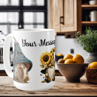 Personalised Gnome Garden Coffee Mug