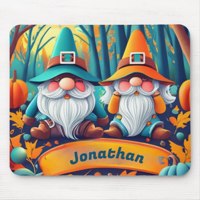 Personalised Gnome Mouse Pad, Mouse Pad. Mouse Pad (Front)