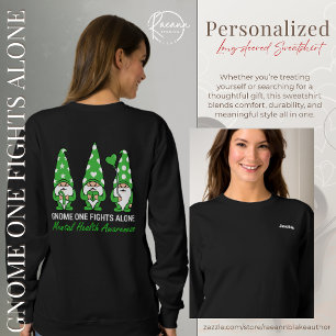 Personalised Gnome One Fights Alone Sweatshirt