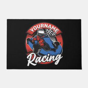 Personalised Go Kart Extreme Racing Karting Race  Doormat