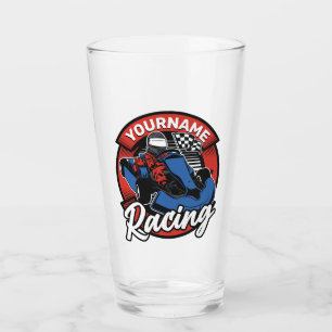 Personalised Go Kart Extreme Racing Karting Race Glass