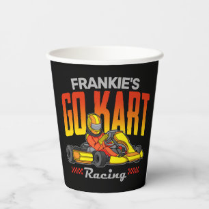 Personalised Go Kart Racing Motorsport Karting Paper Cups