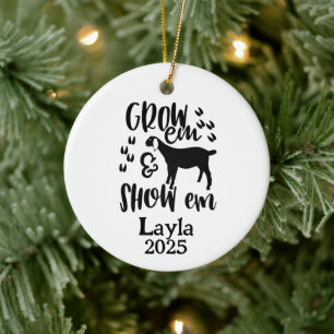 Personalised Goat 4H Farm Ornament