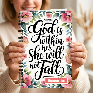 Personalised God is Within Her Christian Journal