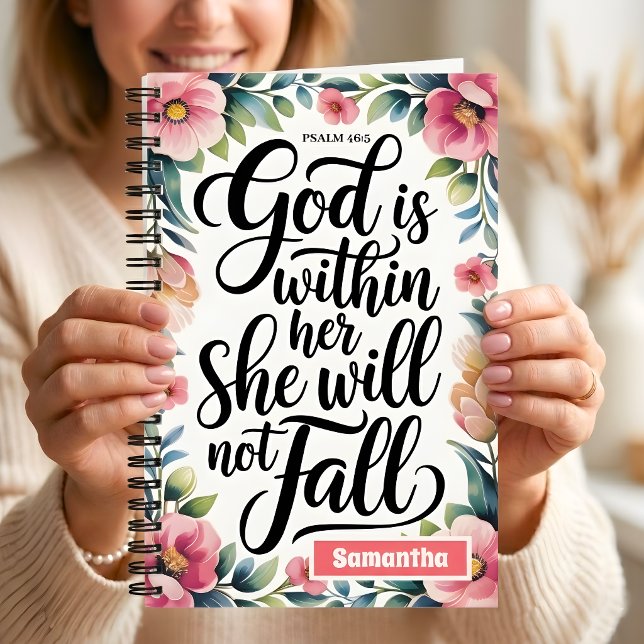 Personalised God is Within Her Christian Journal (Creator Uploaded)