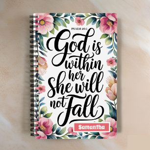 Personalised God is Within Her Christian Journal