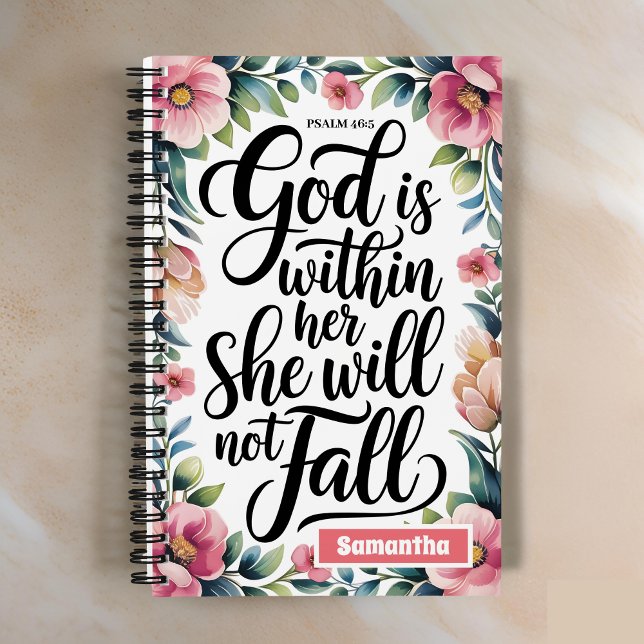 Personalised God is Within Her Christian Journal (Creator Uploaded)