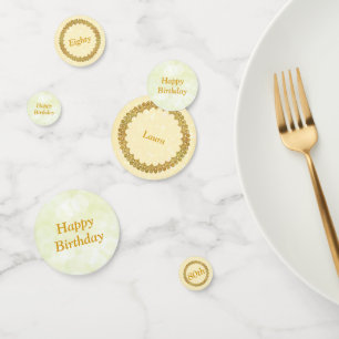 Personalised Gold 80th birthday Confetti
