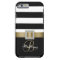 Personalised Gold, Black Bold Stripes Diamonds