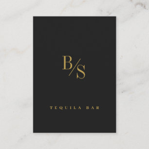 Personalised Gold Black Modern Professional Business Card