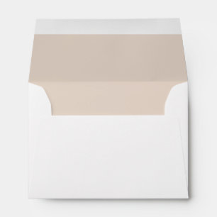 Personalised Gold Brown Name & Address Envelope