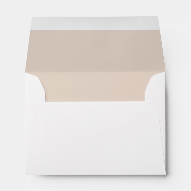 Personalised Gold Brown Name & Address Envelope (Back (Bottom))