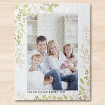 Personalised Gold Eucalyptus Photo<br><div class="desc">This stylish jigsaw puzzle is decorated with watercolor eucalyptus,  foliage and berries in gold.
Easily customisable with your photo and name.
Because we create our own artwork you won't find this exact image from other designers.
Original Watercolor © Michele Davies.</div>