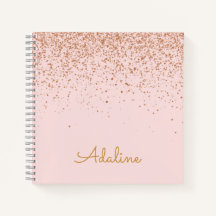 Personalised Gold Glitter Monogram Name