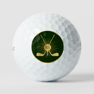 Personalised Gold Golf Clubs Golf Balls