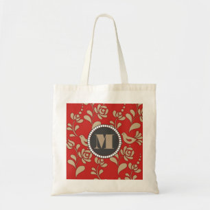 Personalised Gold Hungarian Folk Art Tote Bag
