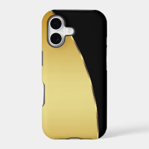Personalised Gold Metal Elegant Modern Black