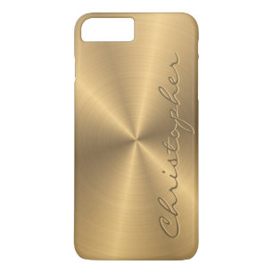 Personalised Gold Metallic Radial Texture Case-Mate iPhone Case