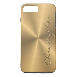 Personalised Gold Metallic Radial Texture Case-Mate iPhone Case