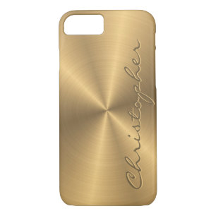 Personalised Gold Metallic Radial Texture Case-Mate iPhone Case