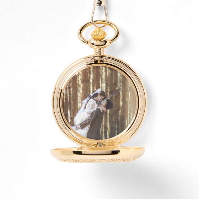 Personalised Gold Pocket Watch | Custom Watch  (Front)